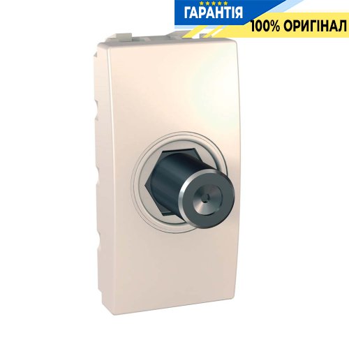 Розетка телевизионная один. гнездовой разъем ТV 1-м. Unica слоновая кость Schneider Electric MGU3.468.25