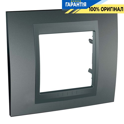 Рамка 1-я Unica Top графит Schneider Electric MGU6.002.12 (пластик)