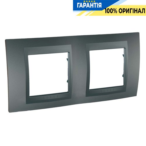 Рамка 2-а Unica Top "графіт" Schneider Electric MGU6.004.12 (пластик)