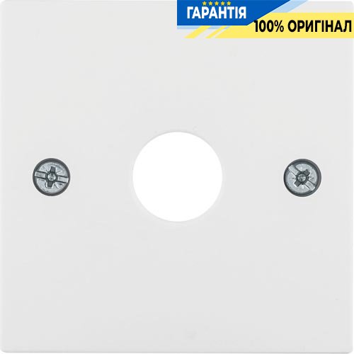Накладка для антенной розетки 1 отв., пол. белая S.1 Berker 14998989