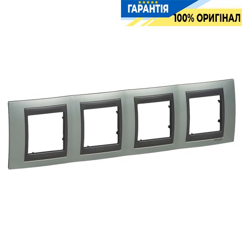 Рамка 4-я Unica Top флюорит/графит Schneider Electric MGU66.008.294