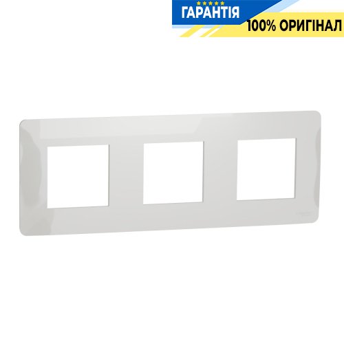Рамка 3-постовая, Schneider Electric Unica New Studio NU200618 белый