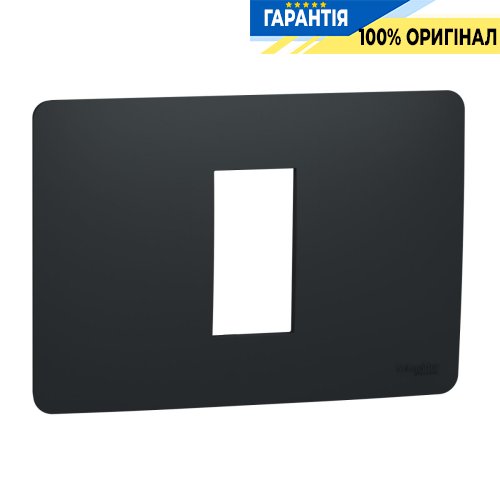 Рамка 1 модульна Unica Studio, Schneider Electric Unica New NU210154, Антрацит
