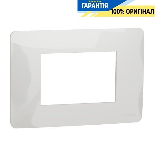 Рамка 3-модульная, Schneider Electric Unica New (Modular) NU210318, белая