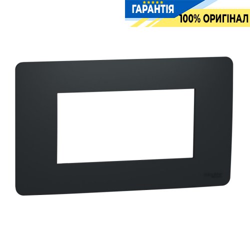 Рамка 4-модульна, Schneider Electric Unica New (Modular) NU210454, Антрацит