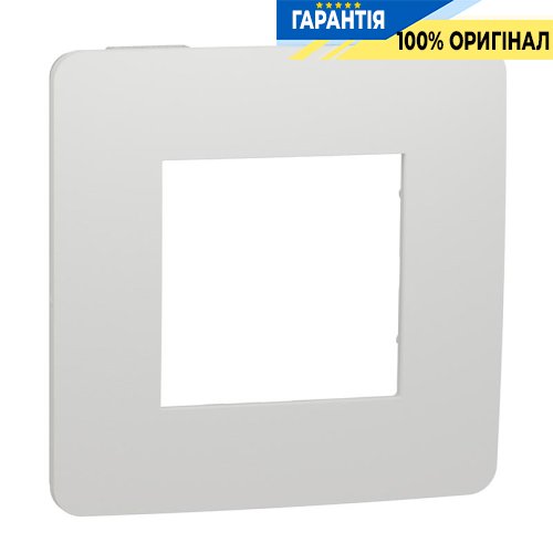 Рамка 1-а, Schneider Electric Unica New Studio Color NU280218, Білий/Білий