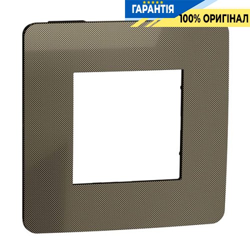 Рамка 1-постовая, Schneider Electric Unica New Studio Metal NU280252 бронза/антрацит