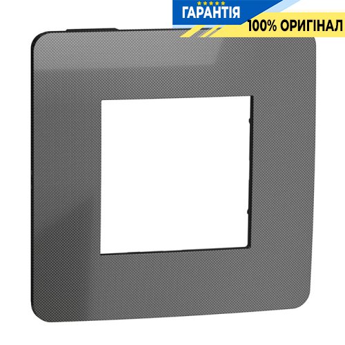 Рамка 1-постовая, Schneider Electric Unica New Studio Metal NU280253 никель/антрацит