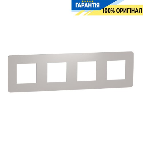 Рамка 4-а, Schneider Electric Unica New Studio Color NU280824, Шампань/Білий