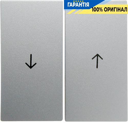 Клавіша 2-а зі знаком "Стрілка", алюміній B.3 / B.7 GLAS, Berker 16251404