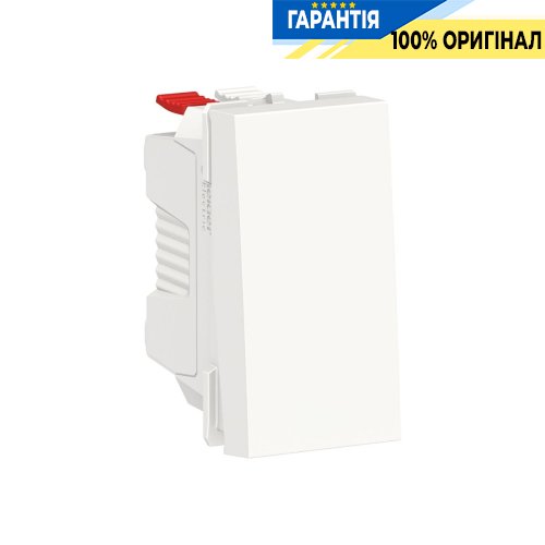 Выключатель 1-кл. кнопк. сх.1, 10А, 1-мод., Unica New, Schneider Electric NU310618, белый