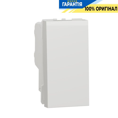 Вимикач 2-полюсний, 16А 1 модуль, Schneider Electric Unica New NU316218, Білий