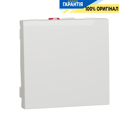 Вимикач 1-клавішний, сх. 1, 10 AX, 250 В, Schneider Electric Unica New NU320118, Білий