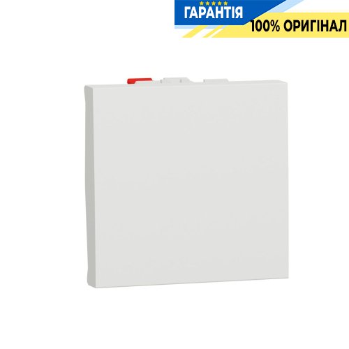 Вимикач 1-клавішний, кнопковий, сх. 1, 10 A, Schneider Electric Unica New NU320618, Білий
