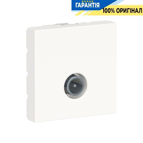 Розетка TV, одиночна, 2-мод., Schneider Electric Unica New NU346218, Білий