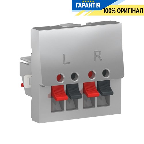 АУДІО-розетка, Schneider Electric Unica New NU348630, Алюміній