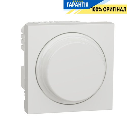 LED-светорегулятор повор-наж, универсальный 5-200Вт, Unica New Schneider Electric NU351418 белый