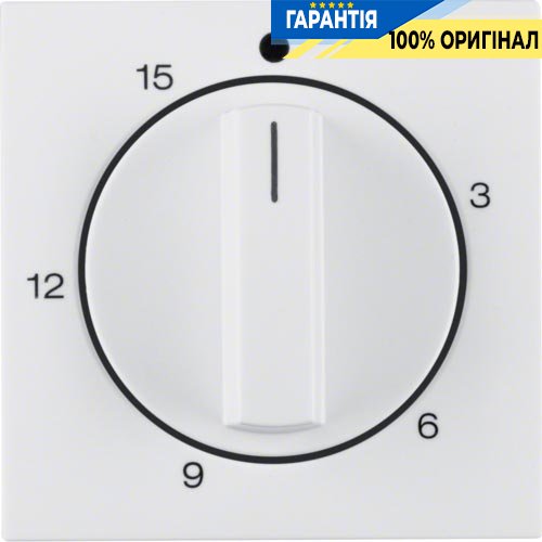 Накладка для механических таймеров 0-15 мин., пол. белая S.1 Berker 16328989