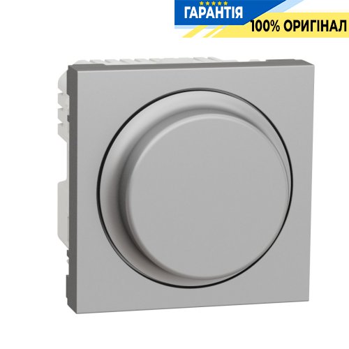 LED-світлорегулятор повор-натис., універсальний 5-200Вт, Schneider Electric Unica New NU351430, Алюміній