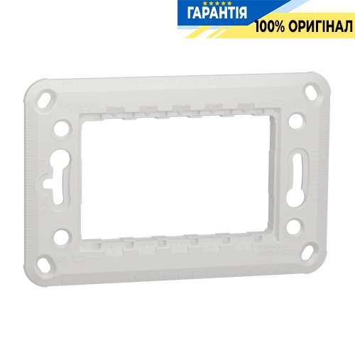 Супорт метал. Zamak 3 модуля, Schneider Electric Unica New NU7103