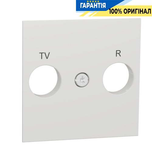 Лицевая панель TV/FM розетки, Unica New Schneider Electric NU944018 белый
