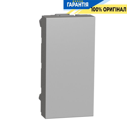 Заглушка 1-мод., Schneider Electric Unica New NU986530, Алюміній