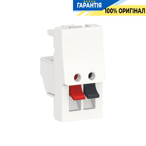 АУДИО-розетка 1-мод., Unica New Schneider Electric NU348718 белый
