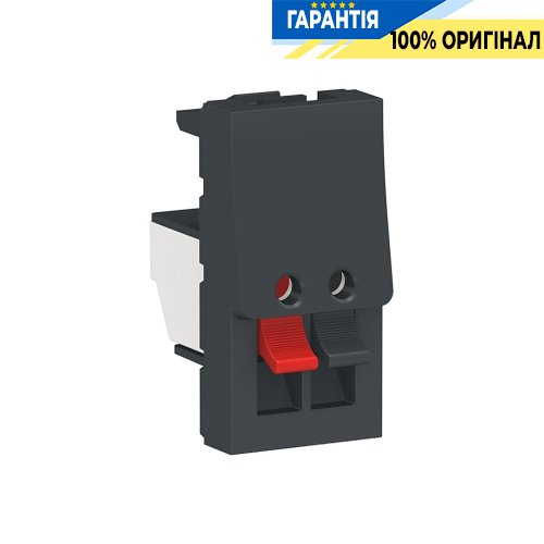 АУДІО-розетка 1-мод., Unica New Schneider Electric NU348754, Антрацит