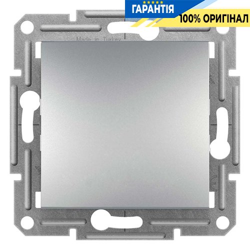 Вимикач самозатискний 1-кл 2-пол. «Asfora», (алюміній) Schneider Electric EPH0200161