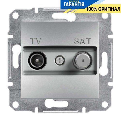 Розетка TV-R-SAT кінцева Asfora, (алюміній) Schneider Electric EPH3400461
