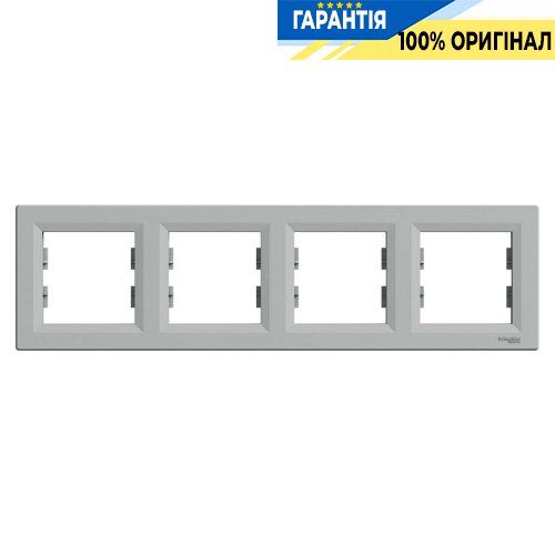 Рамка 4-а, горизонтальна «Asfora», (алюміній) Schneider Electric EPH5800461