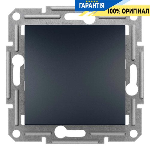 Перемикач проміжний самозатискний 1-кл «Asfora», (антрацит) Schneider Electric EPH0500171