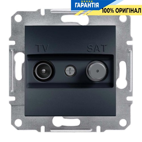 Розетка TV-R-SAT оконечная Asfora, (цвет антрацит) Schneider Electric EPH3400171