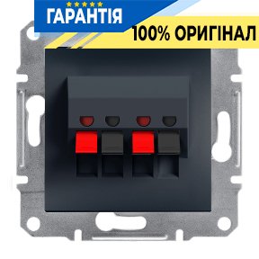Аудіорозетка «Asfora», (антрацит) Schneider Electric EPH5700171