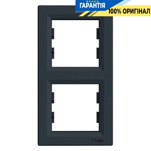 Рамка 2-а, вертикальна «Asfora» (антрацит) Schneider Electric EPH5810271