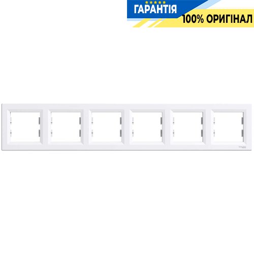 Рамка 6-а, горизонтальна Asfora, (біла) Schneider Electric EPH5800621