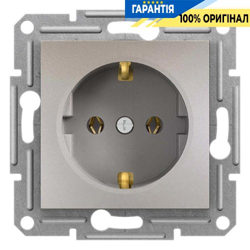 Розетка із заземленням «Asfora», (бронза) Schneider Electric EPH2900169