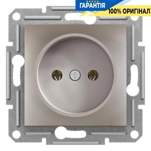 Розетка без заземления «Asfora», (цвет бронза) Schneider Electric EPH3000169