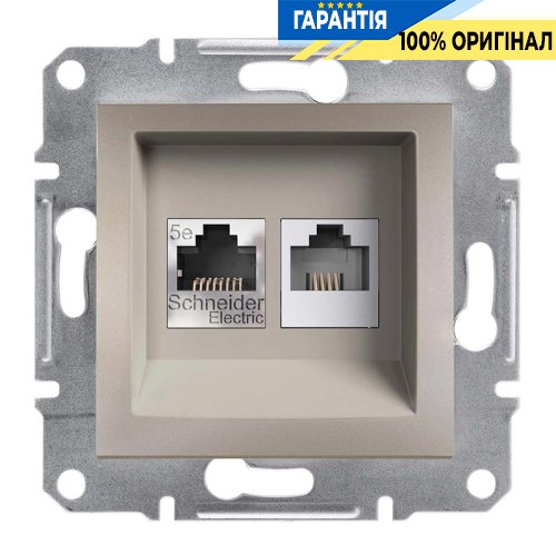 Розетка PC + TF «Asfora», (бронза) Schneider Electric EPH4900169