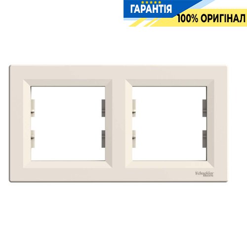 Рамка 2-а, горизонтальна Asfora, (крем) Schneider Electric EPH5800223