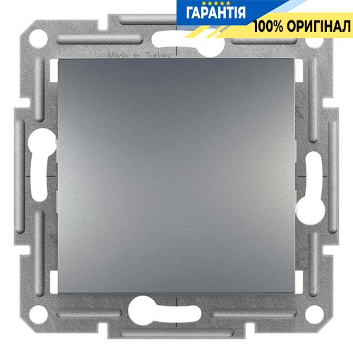 Переключатель промежуточный самозажимной 1-кл «Asfora», (цвет сталь) Schneider Electric EPH0500162