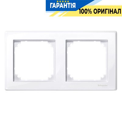 Рамка 2-местная Merten M-SMART MTN478225 активный белый