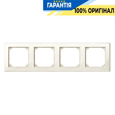 Рамка 4-місна Merten M-SMART MTN478444 бежевий