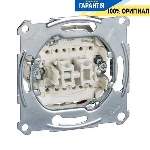 Механизм кнопочного 2-кл. переключателя Merten MTN3159-0000