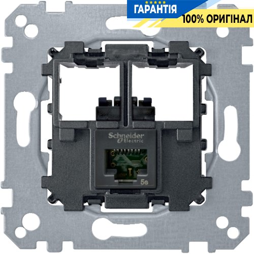 Механизм компьютерной розетки 1xRJ45 кат. 5е, UTP Merten MTN4575-0001
