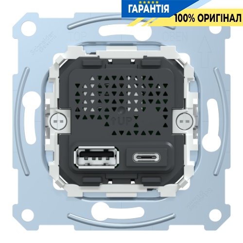 Механізм розетки USB type A+USB type C 2.4A Merten MTN4366-0110