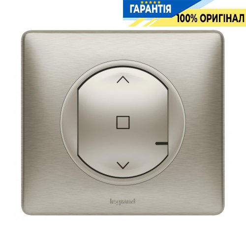 Умный беспроводной выключатель рольставней Legrand Celiane with Netatmo 067647, титан