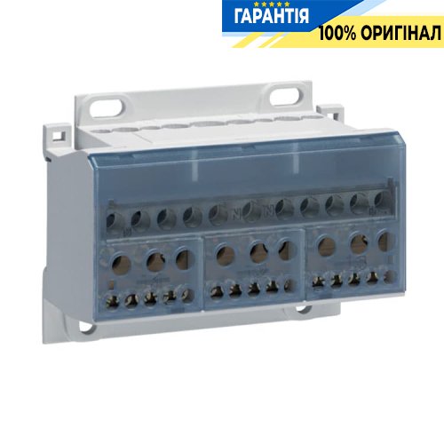 Розподільчий блок 4-полюсний, 100А, din-рейка, 5,5-мод. Hager KJ02E