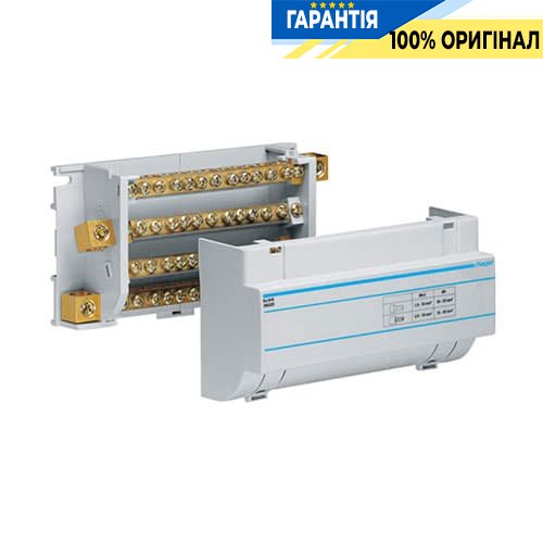 Распределительный блок 4-полюсный,160А, din-рейка, 9,5-мод. Hager KJ01D