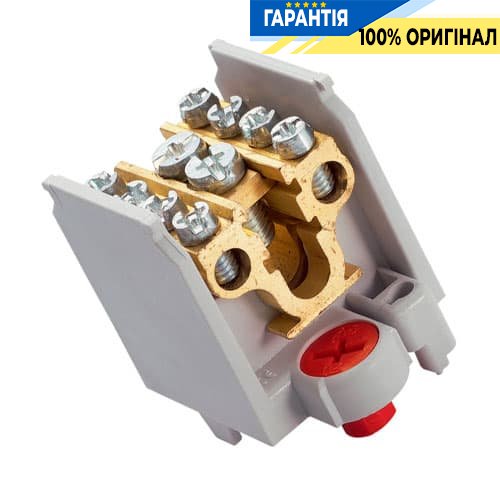 Вводно-распределительный клеммник 1-полюс,100А, 35мм2, din-рейка, 4-отвода, Hager K65